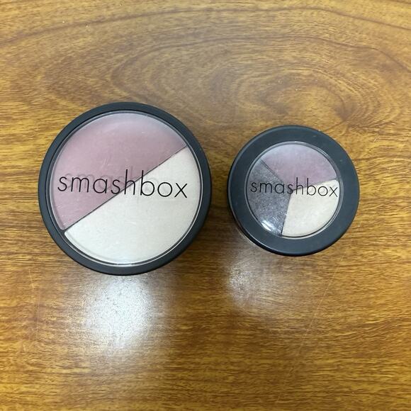 SMASHBOX Blush DUO Smashing AURORA / HALO Full Size .35 oz & Eye Shadow Trio - Picture 1 of 5